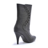 Ruth - 4 Inch Heel Faux Leather Calf Boots